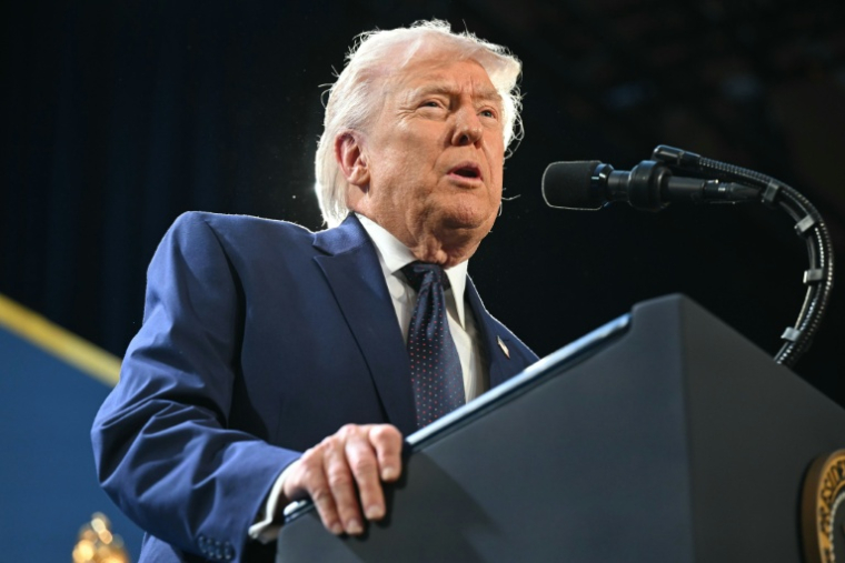 Le président américain Donald Trump le 9 mars 2026, à Miami en Floride, aux Etats-Unis ( AFP / SAUL LOEB )