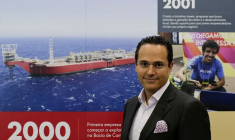 Photo d'archives de Wael Sawan lors d'une conférence sur le pétrole à Rio de Janeiro, au Brésil