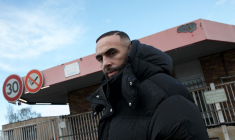 Médine à Gonfreville-l'Orcher, le 24 mars 2023. ( AFP / LOU BENOIST )