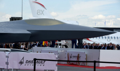 Une maquette du Scaf. ( AFP / ERIC PIERMONT )