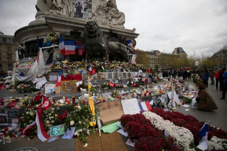 La place de la République à Paris, le 30 novembre 2015, deux semaines après les attentats ( AFP / Joël SAGET )