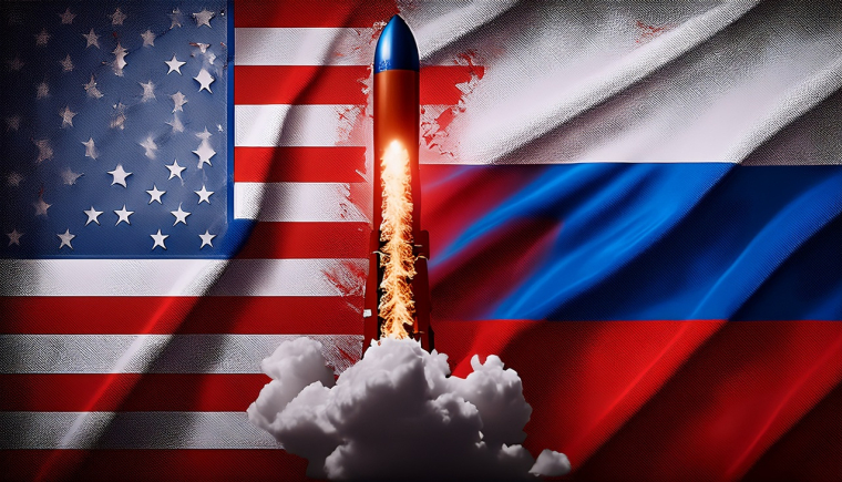 Les dernières déclarations de Vladimir Poutine et de Donald Trump sur le renforcement nucléaire de leurs pays respectifs font encore remonter d’un cran la tension sur la scène internationale. (Crédit photo: Adobe Stock - AI)