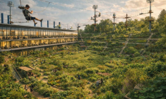 Pas d'accrobranche ni de tyroliennes au stade de la Mosson