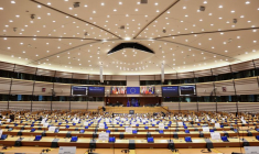 La salle du Parlement européen à Bruxelles