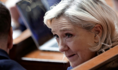Marine Le Pen à l'Assemblée nationale le 15 avril 2026, à Paris ( AFP / STEPHANE DE SAKUTIN )