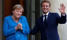MACRON ET MERKEL PROMETTENT DE COOPÉRER JUSQU'À LA FORMATION DU PROCHAIN GOUVERNEMENT ALLEMAND