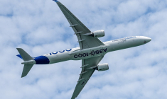 Un Airbus A350-1000, lors d'un show aérien à Singapour, en février 2026 (illustration) ( AFP / ROSLAN RAHMAN )