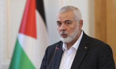 Le plus haut dirigeant du Hamas, Ismail Haniyeh, s'exprime lors d'une conférence de presse à Téhéran