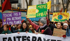 Sixième journée de protestation nationale en France contre la réforme des retraites
