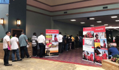 Un salon de l'emploi au Texas