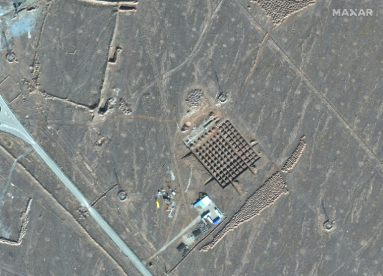 Image satellite diffusée par la société Maxar Technologies montrant l'installation d'enrichissement d'uranium de Fordo, en Iran, le 11 décembre 2020 ( Satellite image ©2021 Maxar Technologies / - )