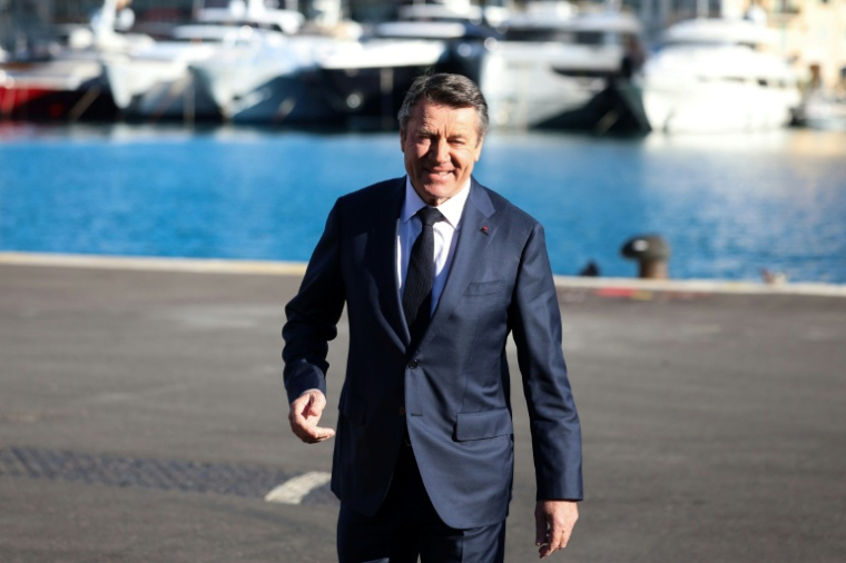 Le maire Horizons de Nice Christian Estrosi, dans sa ville, avant le meeting de lancement de sa sampagne pour les municipales, le 23 novembre 2025 ( AFP / Valery HACHE )