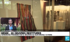 Macron attendu au quai Branly pour présider la cérémonie de restitution des œuvres au Bénin