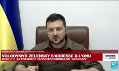 Replay : le discours de Volodymyr Zelensky devant le Conseil de sécurité de l'ONU après les massacres de Boutcha