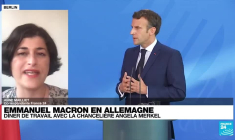 Emmanuel Macron en Allemagne : diner de travail avec la chancelière Angela Merkel