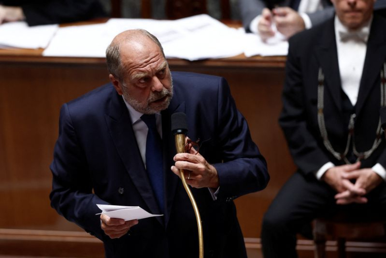 Le ministre français de la Justice Eric Dupont-Moretti à Paris, en France