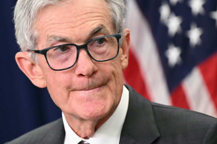 Le président de la banque centrale des Etats-Unis (Fed), Jerome Powell, s'exprime lors d'une conférence de presse à Washington, le 30 juillet 2025 ( AFP / Mandel NGAN )