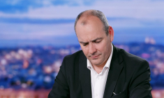 Le secrétaire général de la CFDT Laurent Berger le 14 avril à Paris. ( AFP / LUDOVIC MARIN )