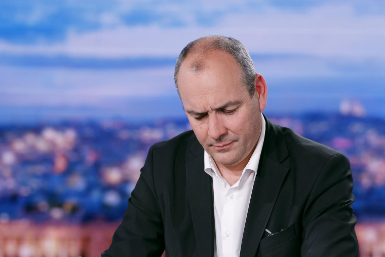 Le secrétaire général de la CFDT Laurent Berger le 14 avril à Paris. ( AFP / LUDOVIC MARIN )