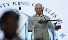 Le roi Charles III prononce un discours à Nassau, aux Bahamas, le 27 octobre 2026 ( POOL / Ben Stansall )
