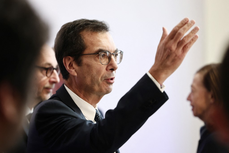 Jean-Pierre Farandou à Paris, le 4 novembre 2025. ( AFP / THIBAUD MORITZ )