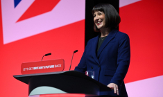 Rachel Reeves à Liverpool, au Royaume-Uni, le 9 octobre 2023. ( AFP / PAUL ELLIS )