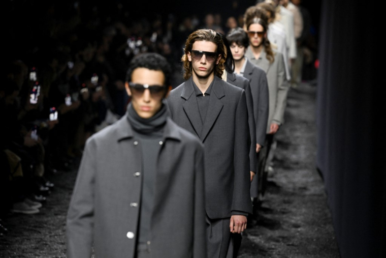 Un défilé Ermenegildo Zegna, le 16 janvier 2023, à Milan ( AFP / MIGUEL MEDINA )