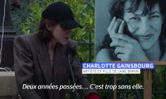 Inauguration à Paris d'une passerelle Jane Birkin