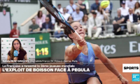 Tennis : l'incroyable exploit de Loïs Boisson à Roland-Garros face à la numéro 3 mondiale Jessica Pegula