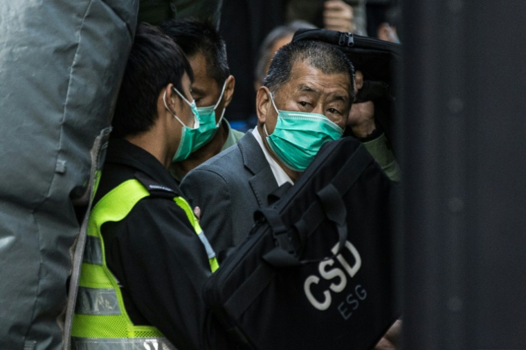 Media tycoon Jimmy Lai has been in jail since late 2020 ( AFP / STR )