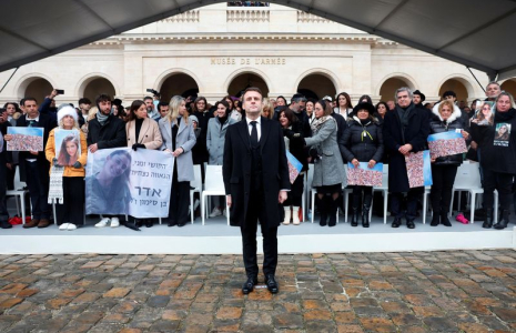 Cérémonie d'hommage aux victimes françaises des attentats du Hamas à Paris