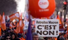Une manifestation contre la réforme des retraites, à Paris