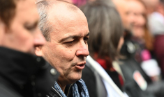 Laurent Berger, le 28 mars 2023, à Paris ( AFP / Christophe ARCHAMBAULT )