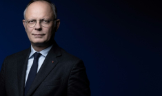 Edouard Philippe, maire du Havre et président du parti Horizons, le 26 février 2025 à Paris ( AFP / JOEL SAGET )