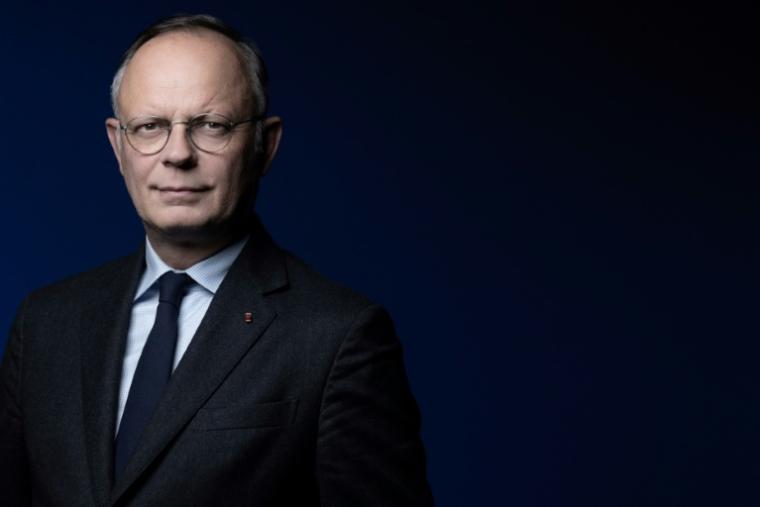 Edouard Philippe, maire du Havre et président du parti Horizons, le 26 février 2025 à Paris ( AFP / JOEL SAGET )