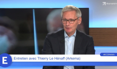 Thierry Le Hénaff (PDG d'Arkema) : " On sent qu'il y a une évolution de la perception du marché sur Arkema !"