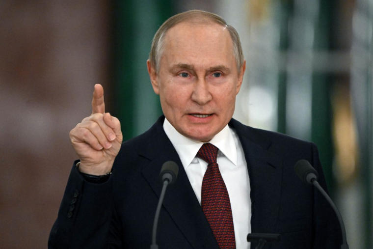 Vladimir Poutine à Moscou, en Russie, le 22 décembre 2022. ( SPUTNIK / SERGEI GUNEYEV )