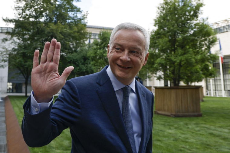Bruno Le Maire, le 12 septembre 2024, à Bercy ( AFP / LUDOVIC MARIN )