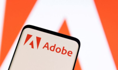Logo d'Adobe sur un smartphone