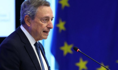 L'ancien chef de la BCE Mario Draghi à Bruxelles