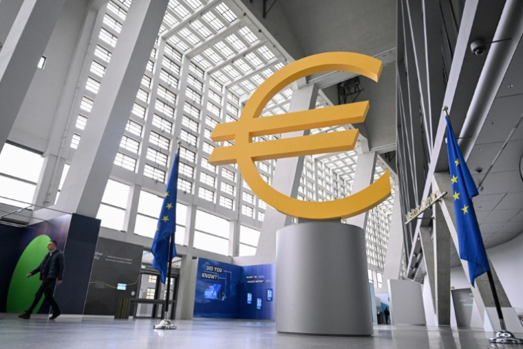 Siège de la Banque centrale européenne (BCE) à Francfort, en Allemagne, le 17 avril 2025 ( AFP / Kirill KUDRYAVTSEV )
