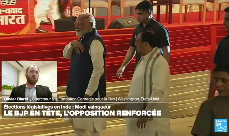 Législatives en Inde : sans majorité absolue, Modi en pourparlers avec ses alliés
