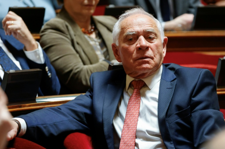 François Patriat lors d'une séance de travail au Sénat, le 23 janvier 2025 à Paris ( AFP / Ludovic MARIN )