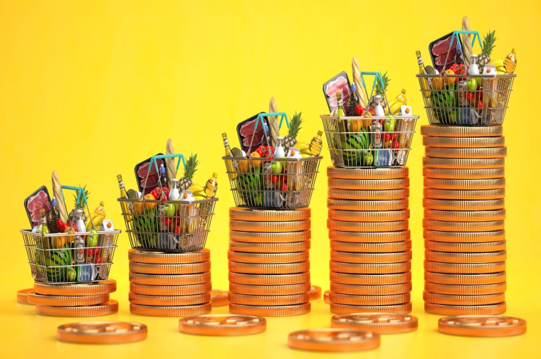 (Crédits photo : Adobe Stock - hausse du coût du panier moyen en France)