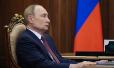 Le président russe Vladimir Poutine à Moscou, le 18 août 2025 ( POOL / Viacheslav PROKOFIEV )