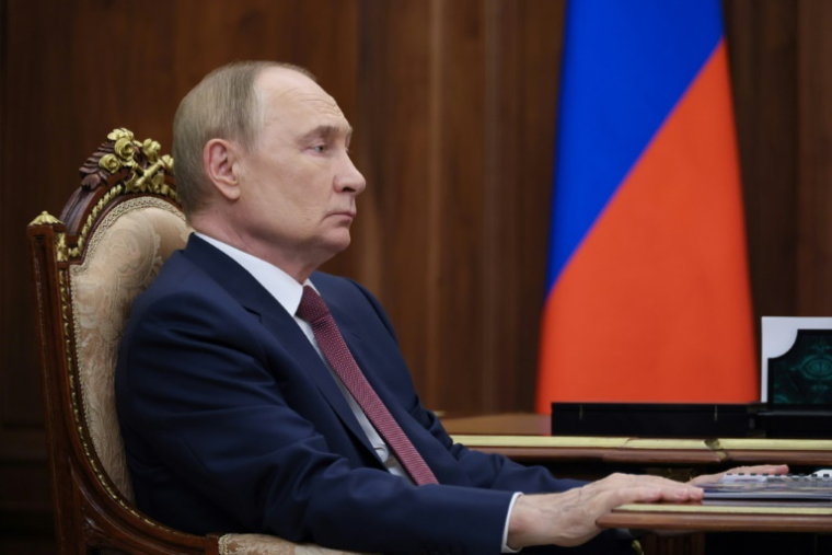 Le président russe Vladimir Poutine à Moscou, le 18 août 2025 ( POOL / Viacheslav PROKOFIEV )