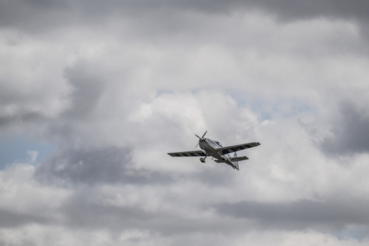 Un Integral E en vol, à Toulouse, en 2025 ( AFP / ED JONES )