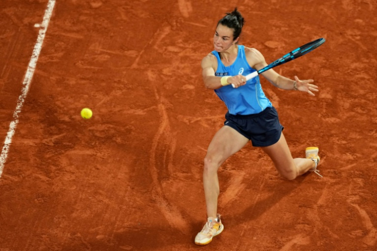 Lois Boisson surprenante demi-finaliste à Roland-Garros, stoppée par Coco Gauff, le 5 juin 2025  ( AFP / Dimitar DILKOFF )