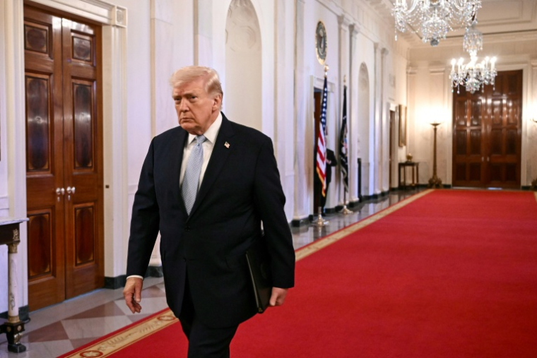 Le président américain Donald Trump à la Maison Blanche, le 20 mars 2026 à Washington ( AFP / Brendan SMIALOWSKI )