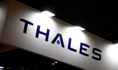 Logo du groupe français de défense et d'électronique Thales